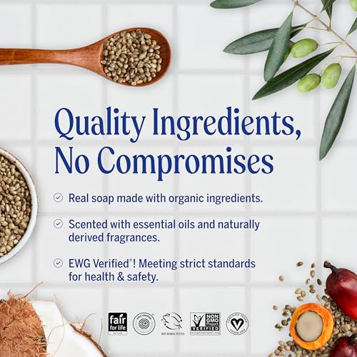 Dr. Bronner's Pure-Castile Liquid Magic Soap Refill - Made with Regenerative Organic Certified Oils, 86% Less Plastic - 18-in-1 Uses for Face, Body Wash, Hand Soap Refill & More - Peppermint, 32oz