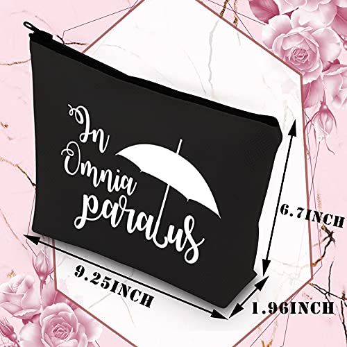 BDPWSS In Omnia Paratus Makeup Bag TV Show Inspired Cosmetic Bag For Fans Gift Friendship Gift (In Omnia paratus bl)