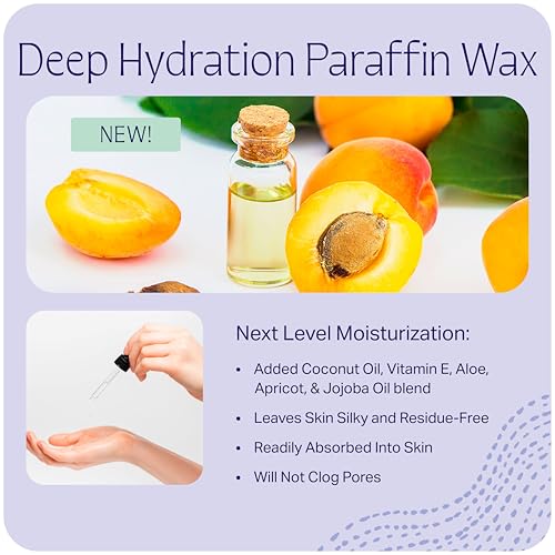 Therabath Deep Hydration Paraffin Wax Bath Refills - Wax Beads - to Relieve Discomfort, Stiff Muscles, Dry Skin - with Coconut Oil, Vitamin E, & Aloe - Made in the USA, 6 lb. Clearly Coconut
