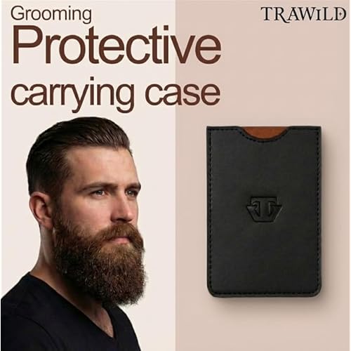 Sandalwood Beard Comb for Men with Mother of Pearl Inlay, Premium Grooming Wood & Wooden Comb for Beard and Mustache