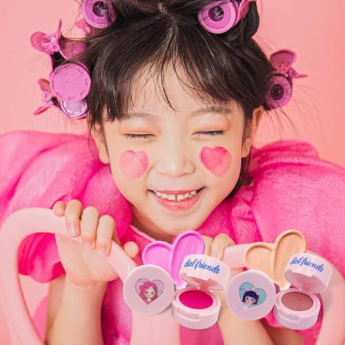 Heart Cheek Stamp Blusher- Diel Friends Judy Heart Cheek stamp Blusher -Blendable Pink blush -Safe ingredients for kids and teens.