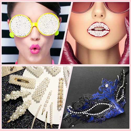 10 Sheets Face Gems Jewels for Makeup Self Adhesive Rhinestones Gems Stickers for Face Nail Eyes Decor Bling Stick on Jewels for Christmas DIY Craft, Card Decorations