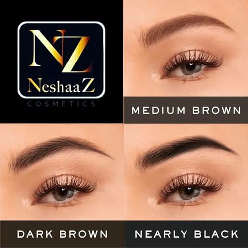 Premium Quality Eyebrow Definer with Smudger, Easy on Cream Pen, Made in USA (Dark Brown)