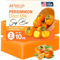 Persimmon Soap Bar for Body Odor Control ? Purifying Deodorizing Body Wash with Goat Milk for Eliminating Body Odor ? Great for Skin Brightening, Natural Deodorant Soap for Men & Women