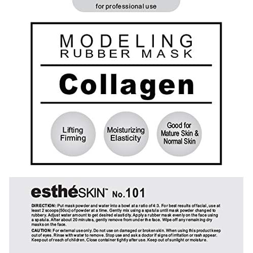 No.101 Collagen Peel Off Type Modeling Rubber Mask for Facial Skin Care Treatment, 35oz (2 pack)