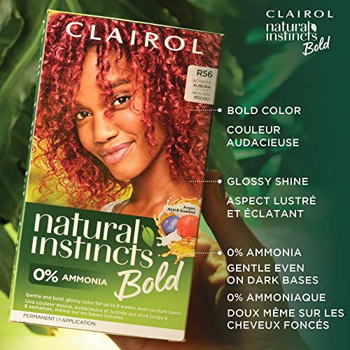 Clairol Natural Instincts Bold Permanent Hair Dye, BL28 Blue Black Colibri Hair Color, Pack of 2