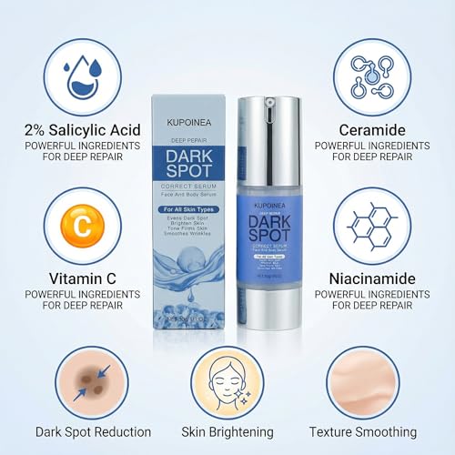 Dark Spot Remover for Face and Body Serum: Advanced Formula Spot Corrector Cream with Niacinamide £¬Age Spot Sun Spot Freckles Melasma Brown Spot - for Women and Men (1.0 Fl Oz)