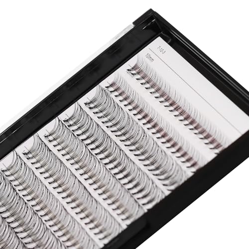 Bodermincer Large Box 200pcs 10D, 8-10-12-14mm Mixed Professional Makeup Individual Cluster Eye Lashes Grafting Fake False Eyelashes (8-10-12-14mm Mixed)