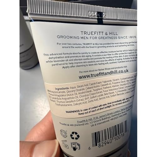 Truefitt & Hill Skin Control - Advanced Facial Moisturizer - Moisturizing and Soothing Application, Vitamin E and Panthenol to Reduce Premature Skin Aging, Promotes Skin Healing - 3.4 oz.