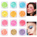 Glow in The Dark Face & Body Glitter Gel ? 12 Colors Chunky Holographic Glitter for Hair, Body, Festival, Party, Rave Makeup, Washable Cosmetic Glitter for Women, Teens, Kids, Halloween
