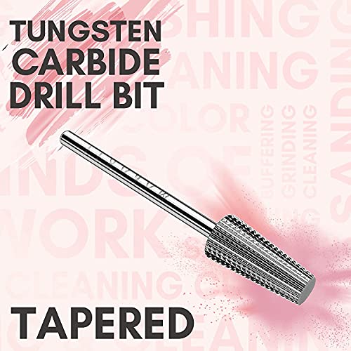 Makartt Nail Drill Electric Nail File Machine JD700 with Nail Drill Bits Fine Efile Bits Tungsten Carbide Bundle