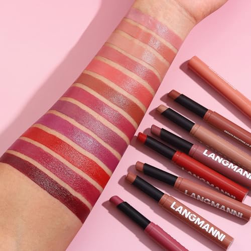 M?TYSUR Matte Lipstick - Non-Sticky, Long-Lasting & Waterproof Lipstick for Women, Richly Pigmented, Hydrating Lip Makeup with Smudge-Proof Formula, 1 Count, 0.07oz