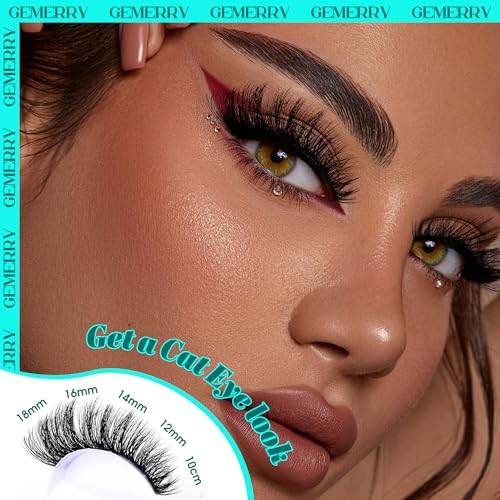 GEMERRY Lash Clusters Fluffy Eyelash Clusters Extensions 3D Effect Cluster Lashes 10-18mm Multilayered Eyelash Clusters Reusable Wispy Individual Lashes(3D-100P-10-18mm)