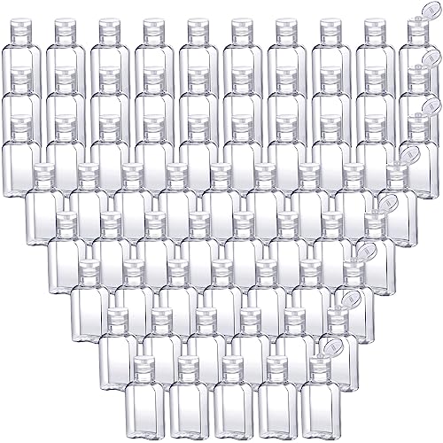 Boao 150 Pcs 1 oz/30 ml Portable Travel Bottle Clear Plastic Empty Bottles Refillable Reusable Bottles Containers for Travel Outdoor Camping Business Trip