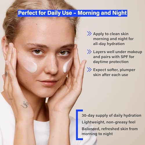 COATS Triple Moisture Water Cream ? Preppy Skincare- Lightweight Gel Moisturizer, Non-Greasy, for Balanced Skin, Lightweight Hydration, Barrier Repair, Clean Ingredients, Fragrance-Free- 30 Day Supply