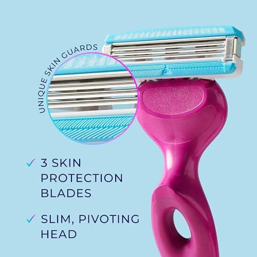 Schick Hydro Silk Ultimate Pubic Skin Protection, Bikini Razor | Razors for Women Sensitive Skin, Pubic Hair Razor for Women, Includes 1 Handle with 3 Refills