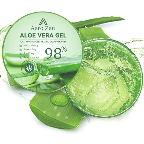 Organic Aloe Vera Gel for Face Made within 12 Hours of Harvest, 98% Pure Aloe Vera Gel for Skin, Scalp, & Hair, Soothing Aloe Face Moisturizer, Multipurpose Skin Care£¨20oz£©