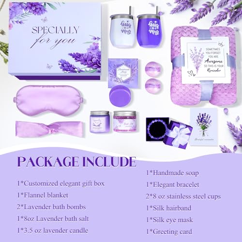 Valentine's Day Gifts for Women,Get Well Soon Gifts After Surgery,Birthday Gift Boxes ,12Pcs Self Care Package,Thinking of You Gift Basket,Relaxing Spa Gift For Her, Mom,Wife, Sister,Best Friend