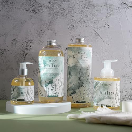ROMIIE ZOI Liquid Hand Soap Refill, Tea Tree, Gentle & Moisturizing Formula, 750 ML/ 26 FL OZ