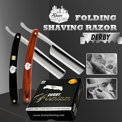 Derby Premium Single Edge Razor Blades for straight razor (300)
