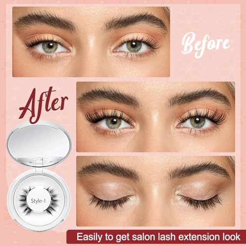 Higu clace Magnetic Eyelashes with Applicator Magnetic Lashes Natural Look Manga Lashes Pesta?as Magn?ticas Easy to Wear and Remove(DJCX-I)
