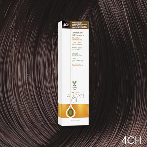 One n Only Argan Oil Permanent Color Cream - 5NN Rich Natural Light Brown Hair Color Unisex 3 oz