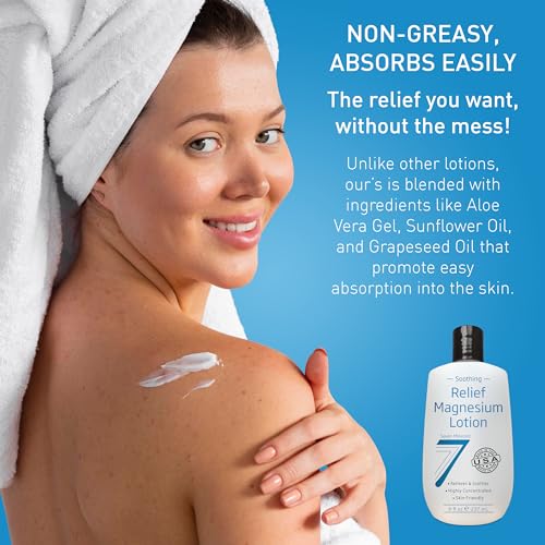 Seven Minerals Natural Magnesium Cream & Soothing Magnesium Lotion