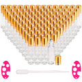 inice 100 Pack,10ml Roller Bottles for Essential Oils Applicator Clear Glass Bottles Stainless Steel Roll On Ball for Daily Care