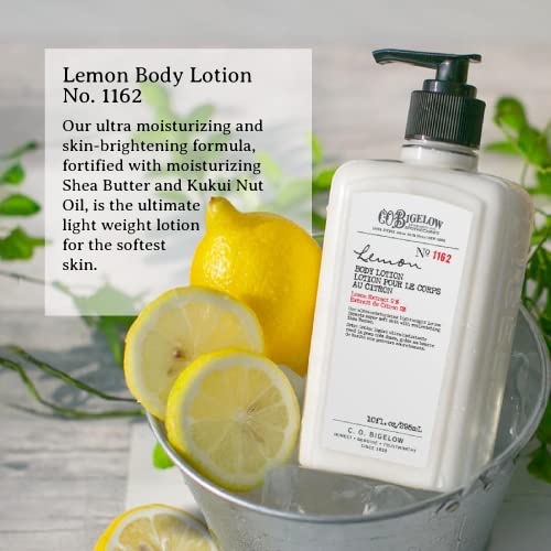 C.O. Bigelow Apothecary Duo Handcare Gift Set, Lemon Hand Soap & Body Lotion, Liquid Hand Wash & Moisturizing Body Lotion, Set of 2, 10 Fl Oz