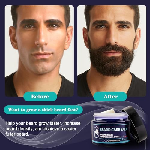 Beard Stimulating Balm, B?lsamo Estimulante de Barba, Ultra Potente Crema Para Barba, Hydrates, Strengthens & Promotes Healthy Beard Growth, Softens, Nourishes, Stimulates Hair Follicles