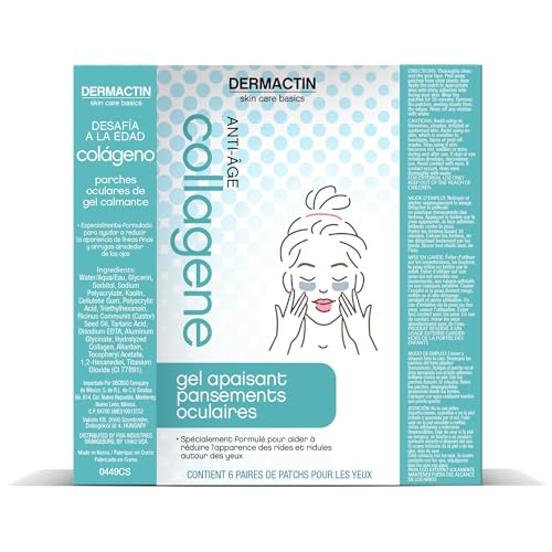 Dermactin Age Defying Collagen Soothing Gel Eye Patches - 6-Count