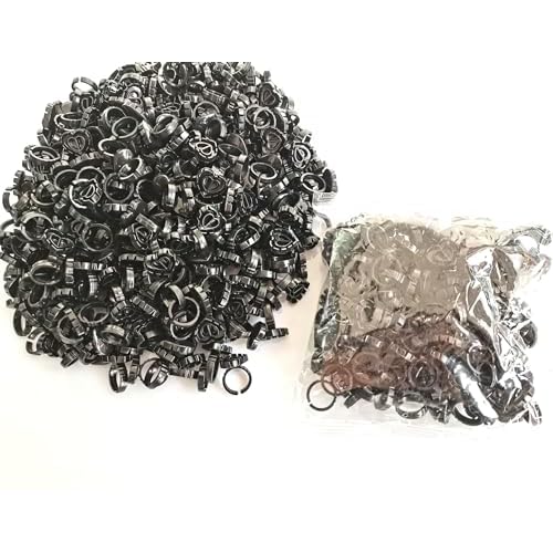 Black Glue Rings for Eyelash Extension,300PCS Smart Eyelash Glue Rings,Disposable Eyelash Glue Holder flower Glue Cups Rings, Heart Lash Rings Lash Glue Holder False Eyelashes Lash Extension Supplies