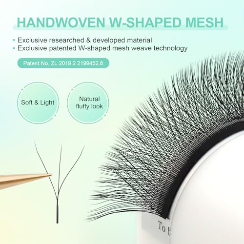 NAGARAKU W Eyelash Extension 3D Volume Premade Fan 0.07mm C curl 8-15mm mix Faux Mink Matte Black Cluster Easy Fanning yy Eye Lashes