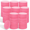 300 Count Compressed Facial Sponges for Cleansing, Disposable Face Sponge for Estheticians, Travel Face Sponge for Facial Spa Exfoliating Makeup Mask Removal, Pink