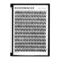 Bodermincer Black Cluster Lashes 240pcs 20D/40D DIY Eyelash Extension D Curl Long Individual Lashes Mixed Tray Faux Mink Lash Clusters Extensions 8-22mm (20D-12mm)