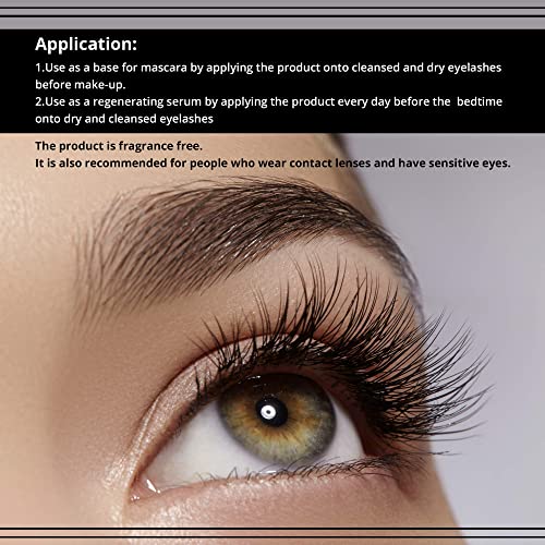 EVELINE COSMETICS Lash Booster with Argan Oil - Eyelash Serum - Doubles Volume, Extends & Strengthens - Multi Colored