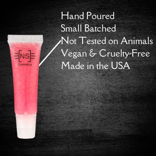 Moisturizing Lip Gloss (10 mL)- Vegan Clean Lipgloss that Hydrates & Conditions Lips with Subtle Flavor- Tinted Lip Gloss in Watermelon