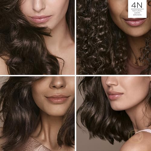 L¡¯Oreal Paris Excellence Universal Nudes Permanent Hair Color, Ammonia Free Hair Dye for Gray Hair Coverage, 4N Natural Dark Brown, 1 Hair Dye Kit