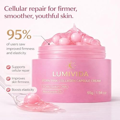 PDRN Capsule Face Cream ? Deep Hydration, Skin Barrier Repair & Glow Moisturizer 5% Niacinamide Salmon DNA