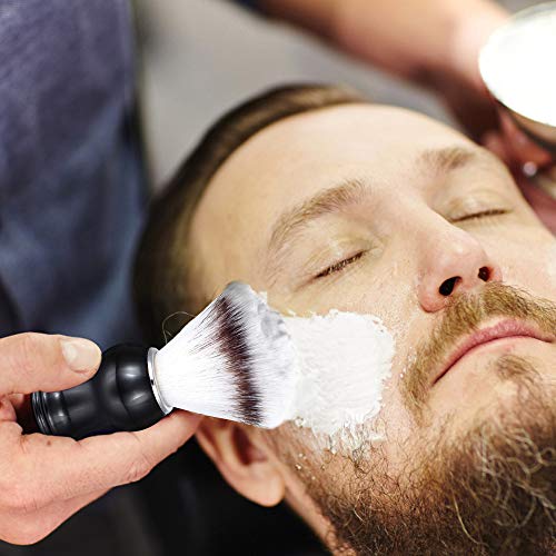 Aethland Men's Shaving Brush and Bowl Set, 3 in 1 Synthetic Shaving Brush with Alloy Shaving Stand & Shaving Soap Bowl Shave Brush Kit for Men Husband Father Birthday Boyfriend Valentines Day Gifts