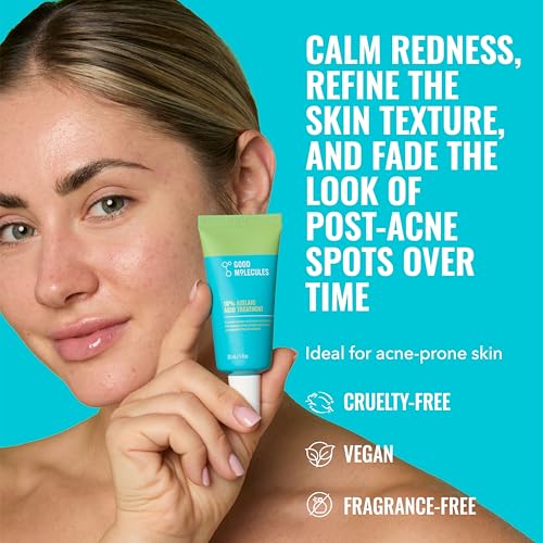 Good Molecules 10% Azelaic Acid Treatment for Face ? Soothing Formula for Facial Redness & Uneven Tone ? Brightens Dark Spots & Refines Texture ? Vegan & Fragrance-Free Skincare (30ml / 1.01 fl oz.)