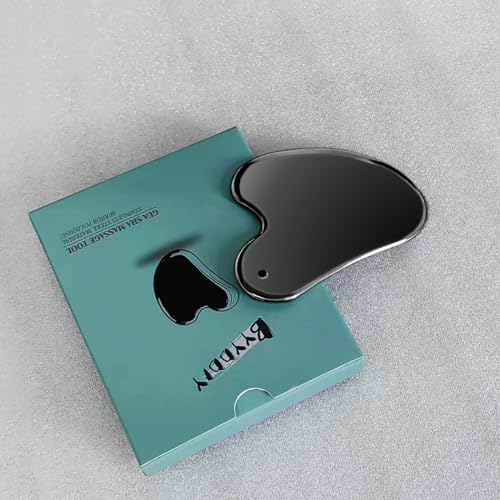 BYYDDIY Stainless Steel Gua Sha Facial Tools, Metal Gua Sha for Face,Tighten Skin Massage, Guasha Beauty Tool for Body Eyes (W-Gold)