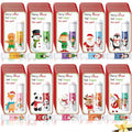 120 Pack Christmas Lip Balms Bulk Christmas Party Gifts Favors Stocking Stuffers Holiday Lip Balms Employee Staff Team Appreciation Gifts Thank You for Teacher Coworkers (Cute)