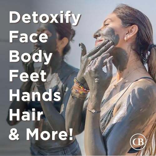 California Biology Kaolin & Calcium Bentonite Clay | Indian Healing Clay for Face & Body | Deep Pore Cleansing Facial Mask & Clay Body Scrub | Natural Skin Care Mask | 16 oz