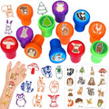 36PCS Woodland Animal Party Favors - 24PCS Pre-Cut Temporary Tattoos & 12PCS Stamps - Ideal Forest Themed Birthday Card Decorations Supplies Goodie Bag Baby Shower Kids Gifts Classroom Rewards Prizes