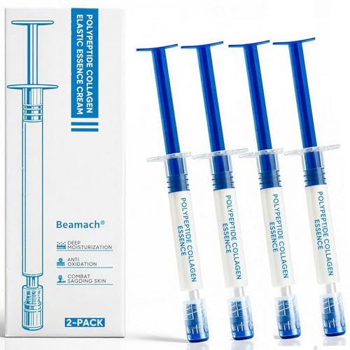 WEERSHUN Polypeptide Collagen Elastic Essence Cream, Micro-Molecular Collagen Moisturizing Lotion, Firming & Elasticity Support, Anti-Wrinkle Daily Skincare (4 Pcs)