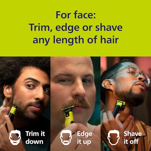 Philips Norelco OneBlade 360 Blades, Genuine Replacement Blades for OneBlade Electric Shaver and Trimmer, 4 Pack, QP440/80
