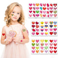 Y&C TENCOB Heart Temporary Tattoos | valentines day tattoos temporary Kids Teenages Women,Wedding Love Confession Couple Bridesmaid Party Temporary Stickers Tattoos Sticker for Boys Girls