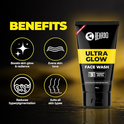 Beardo Ultraglow Facewash For Men, 100 ml | Made in India