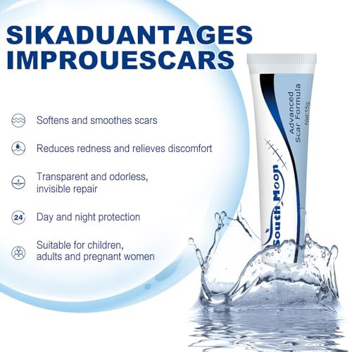 Advance Scar Gel, Scar Cream, Advanced Formula Scar Gel for Old & New Scars, Surgical Scars, Face, Body, Leg, Burns, Acene, C-Section, Stretch Marks, Keloids, Scar Removal for Adults & Kids